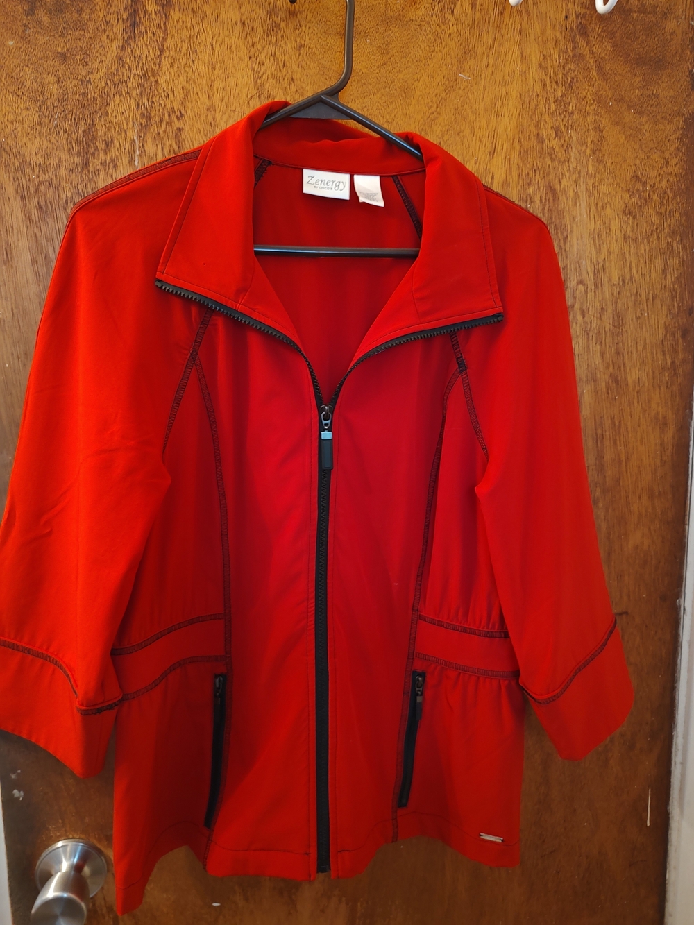 Zenergy Women’s Red Utility Zip Jacket